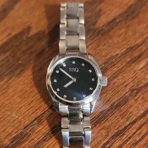 Silver and Black Smartwatch